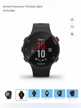 Garmin Forerunner 45S Smartwatch - Black